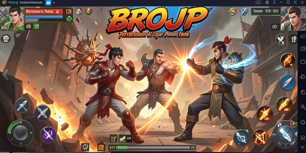 Tampilan seru BROJP saat pertarungan berlangsung di arena.