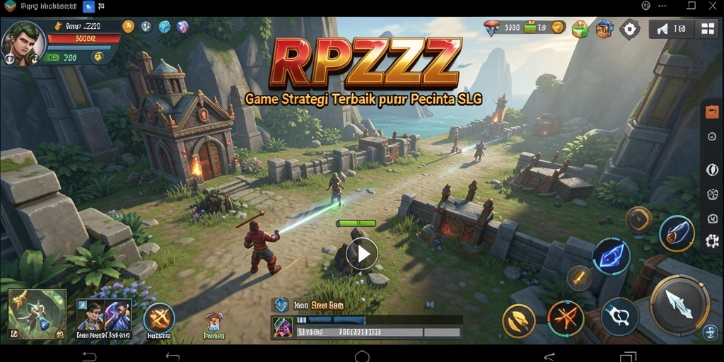 Tampilan gameplay yang menarik dalam RPZZZ dengan berbagai strategi.